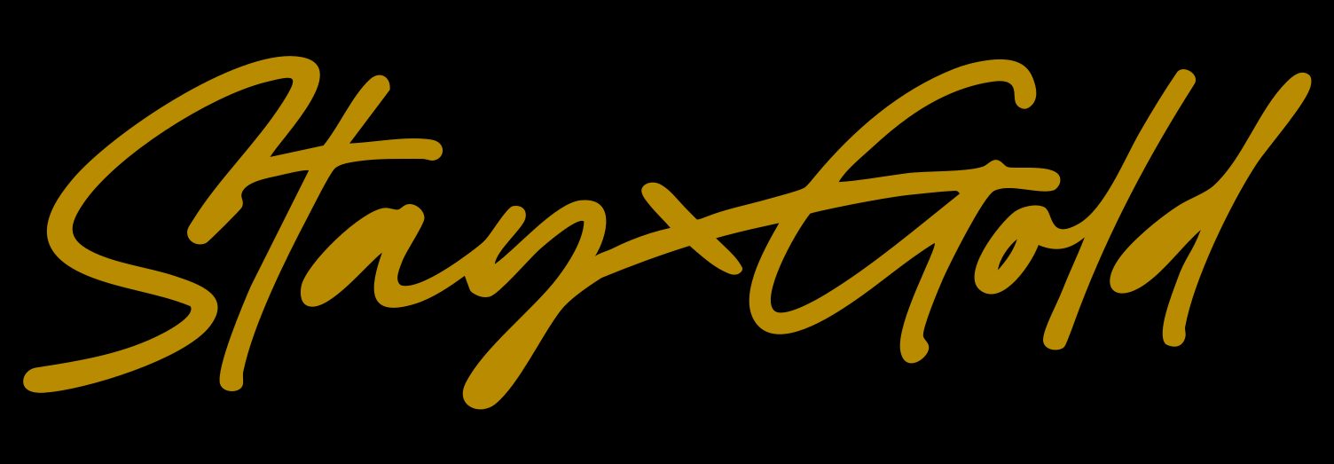 StayGold logo dark gold
